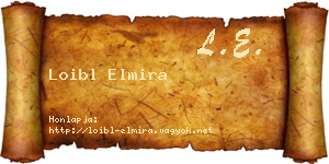 Loibl Elmira névjegykártya